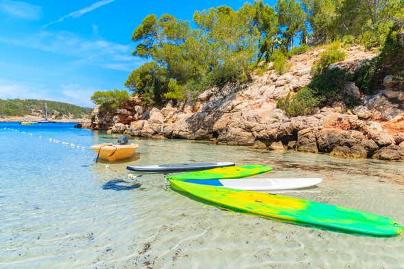 Paddle surf no norte de Ibiza