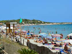 Praia cheia