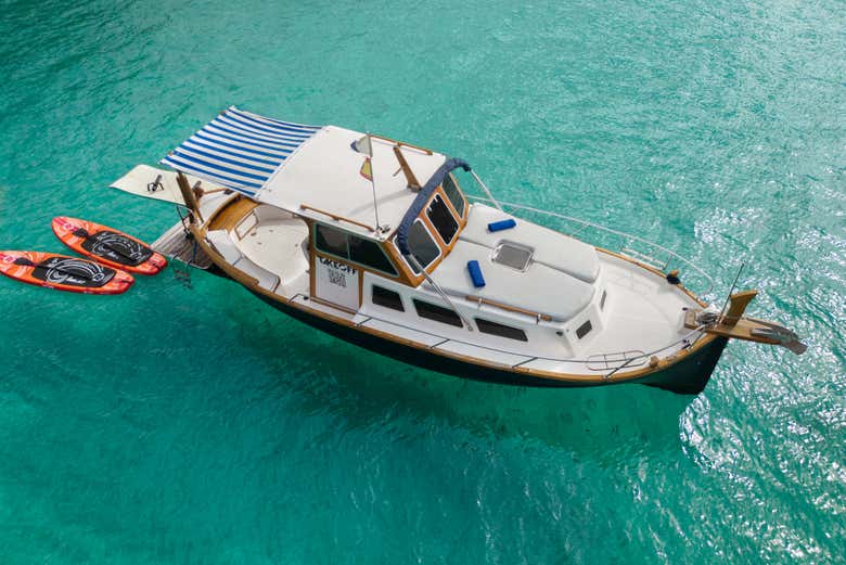 Barco preparado para a travessia